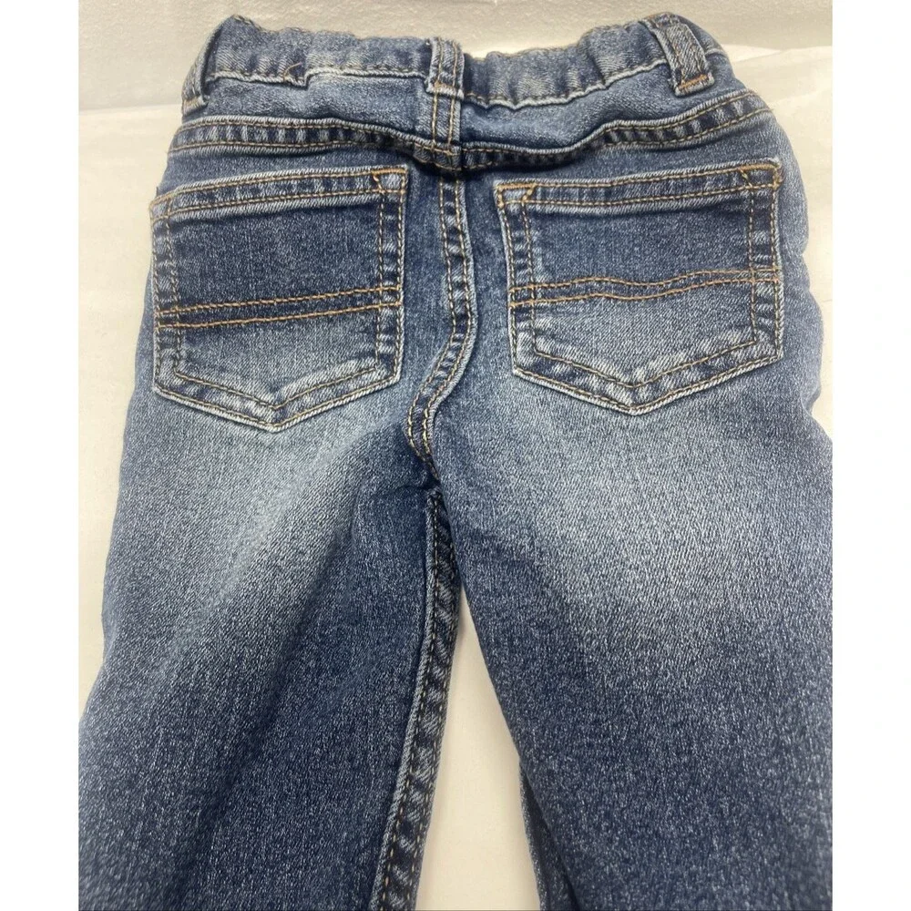 Oshkosh B'gosh Baby Unisex Straight Leg Boy Girl Denim Blue Jeans Size 12 Months